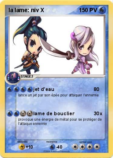 Pokemon la lame: niv X