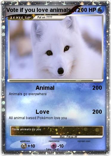 Pokemon Vote if you love animals