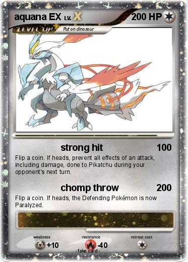 Pokemon aquana EX