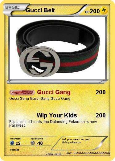 Pokemon Gucci Belt
