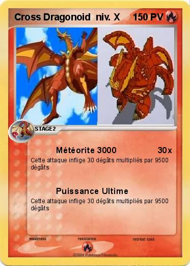 Pokemon Cross Dragonoid  niv. X