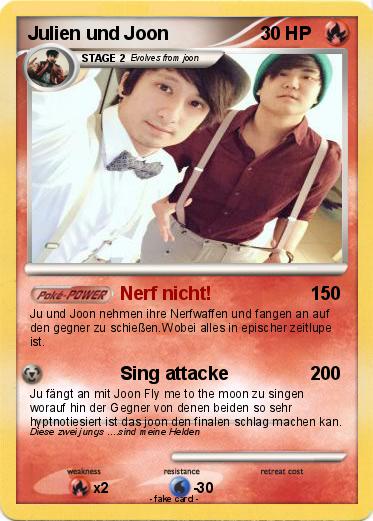 Pokemon Julien und Joon