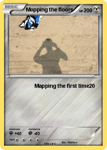 Pokemon Mopping the floors