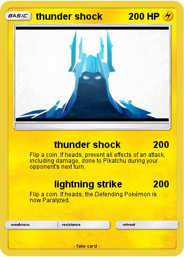 Pokemon thunder shock