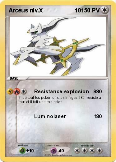 Pokemon Arceus niv.X                    10