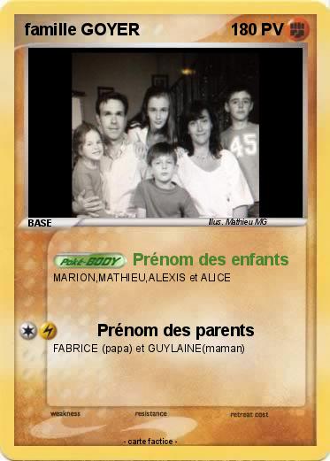 Pokemon famille GOYER