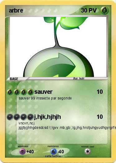 Pokemon arbre
