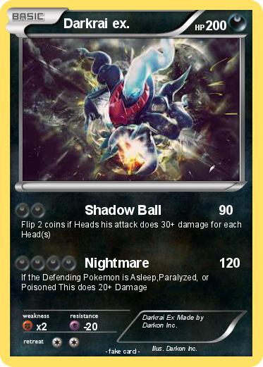 Pokemon Darkrai ex.