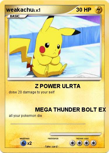 Pokemon weakachu