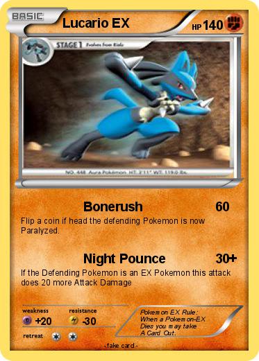 Pokemon Lucario EX