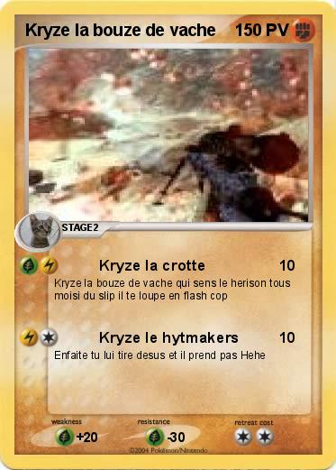 Pokemon Kryze la bouze de vache 