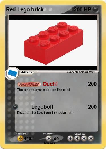 Pokemon Red Lego brick