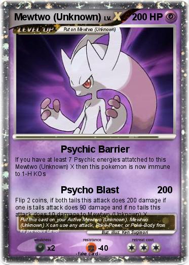 Pokemon Mewtwo (Unknown)