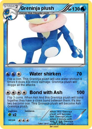 Pokemon Greninja plush