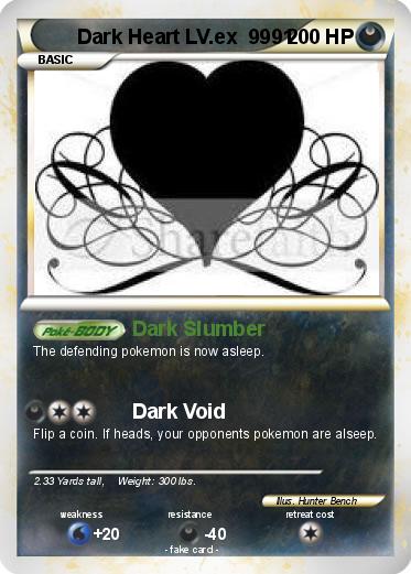 Pokemon Dark Heart LV.ex  9991