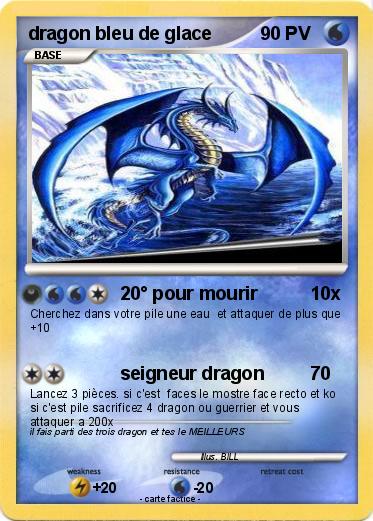Pokemon dragon bleu de glace