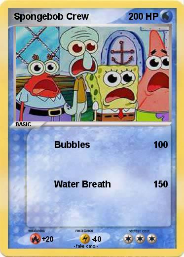 Pokemon Spongebob Crew