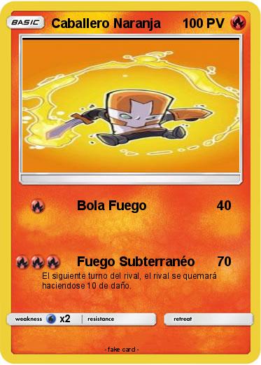 Pokemon Caballero Naranja