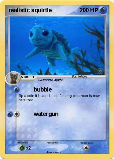Pokemon realistic squirtle