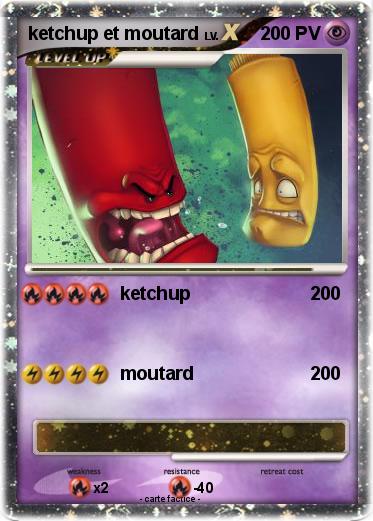 Pokemon ketchup et moutard