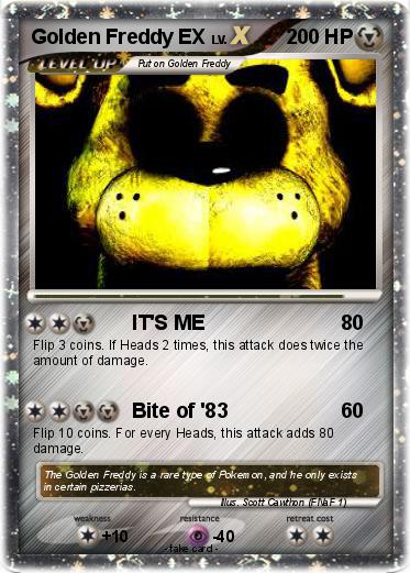 Pokemon Golden Freddy EX