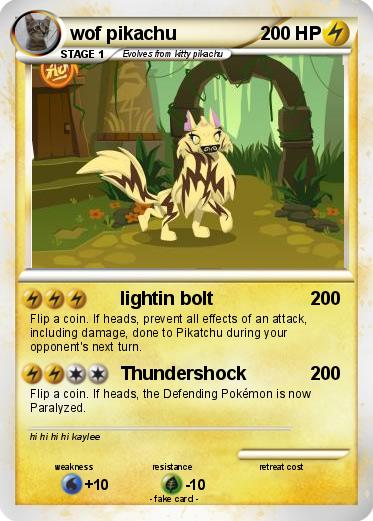Pokemon wof pikachu