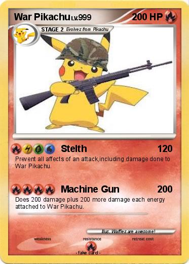 Pokemon War Pikachu