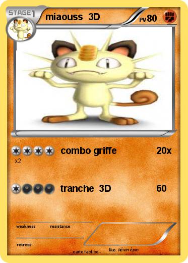 Pokemon miaouss  3D