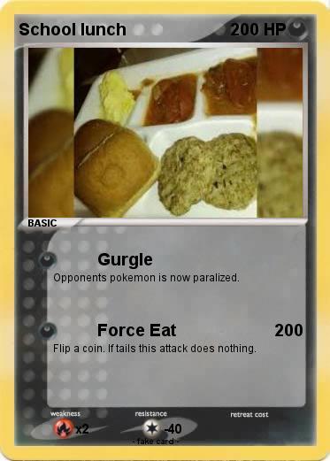 Pokemon School lunch