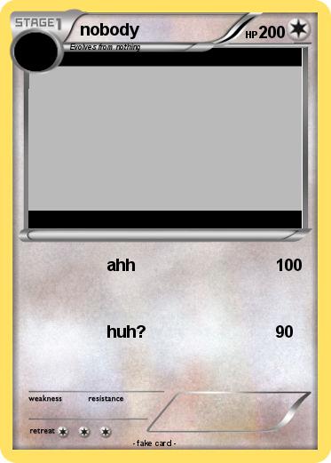 Pokemon nobody