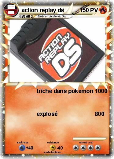 Pokemon action replay ds