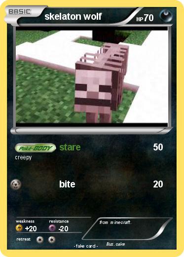 Pokemon skelaton wolf