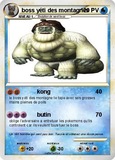 Pokemon boss yéti des montagnes