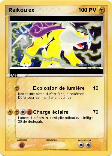 Pokemon Raikou ex