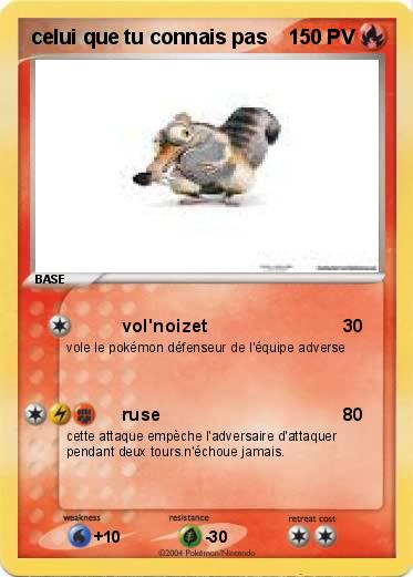 Pokemon celui que tu connais pas