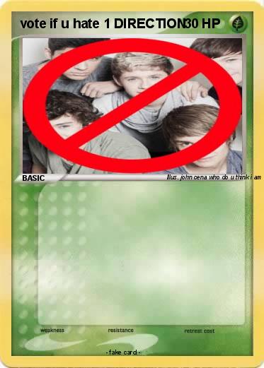 Pokemon vote if u hate 1 DIRECTION