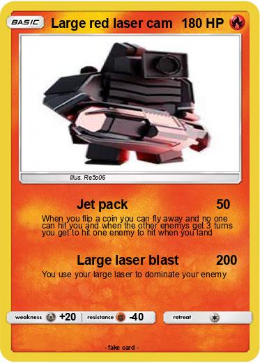 Pokemon Large red laser cam