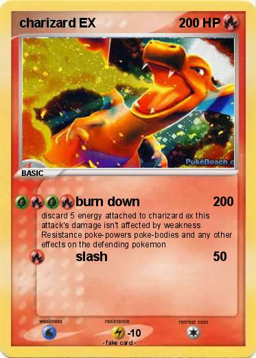 Pokemon charizard EX