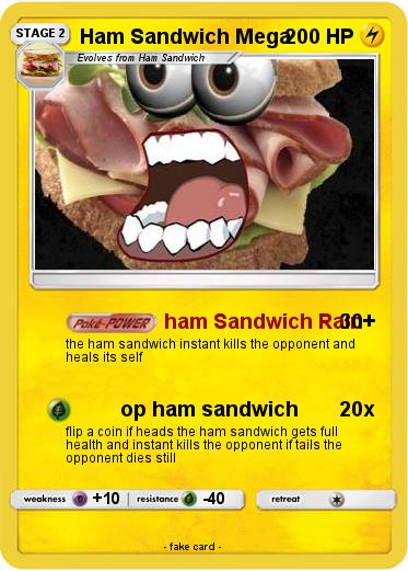 Pokemon Ham Sandwich Mega