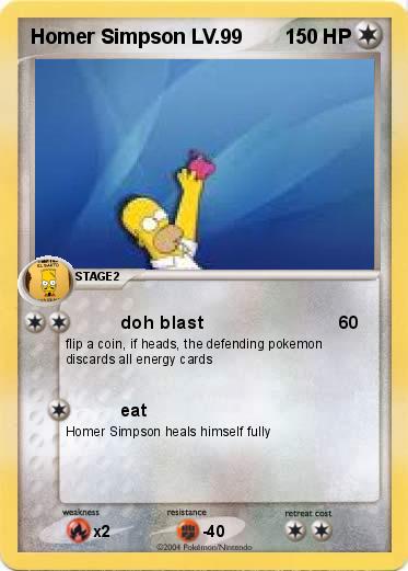 Pokemon Homer Simpson LV.99
