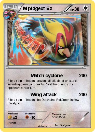 Pokemon M pidgeot EX