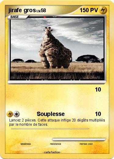 Pokemon jirafe gros