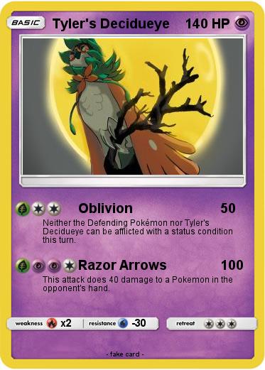 Pokemon Tyler's Decidueye