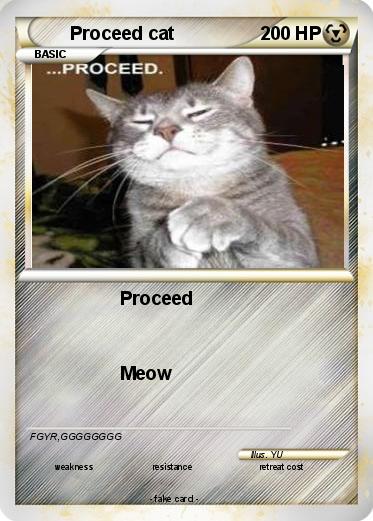 Pokemon Proceed cat
