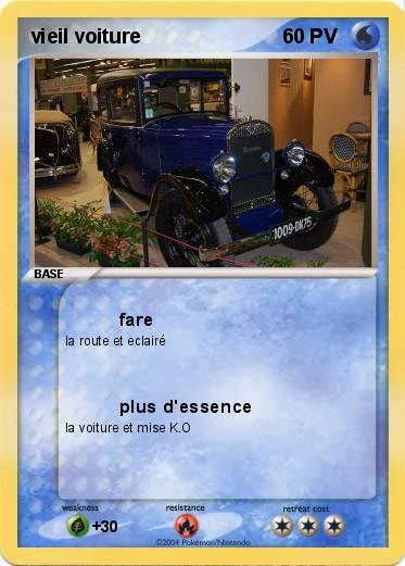 Pokemon vieil voiture