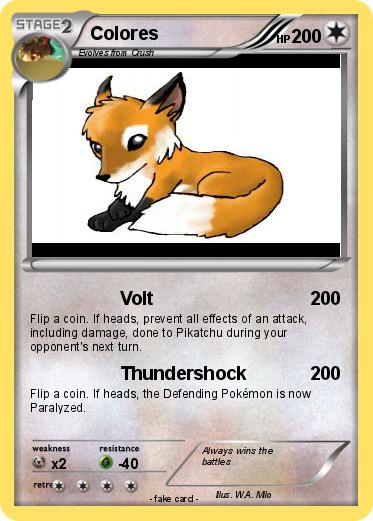Pokemon Colores