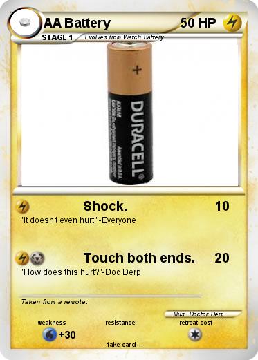 Pokemon AA Battery