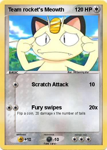 Pokemon Team rocket's Meowth