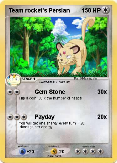 Pokemon Team rocket's Persian
