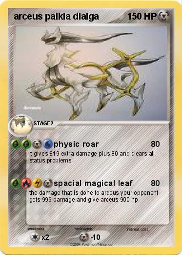 Pokemon arceus palkia dialga